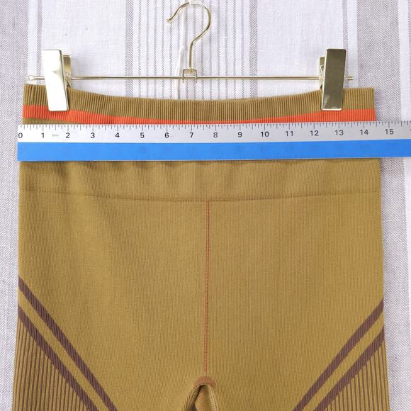 Fabletics Legging Women XL Seamless Jacquard Olive Green Stretch Knit Super Cozy - Picture 10 of 16